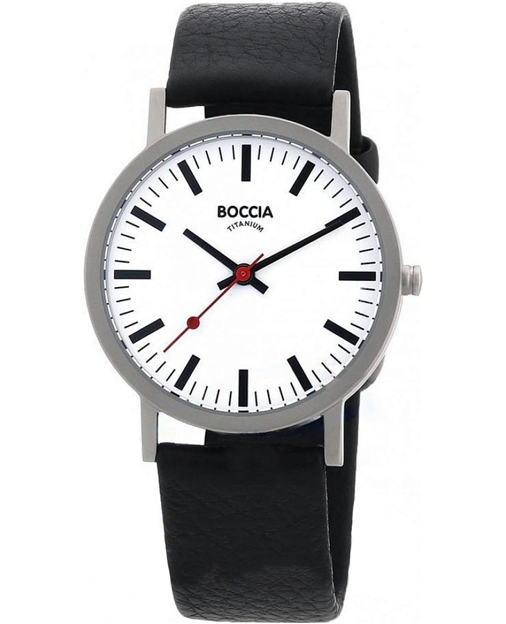 Часы Boccia Titanium Circle-Oval 521-03 — мужские, белый