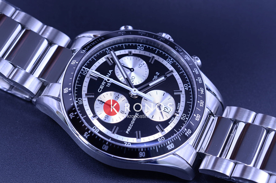 Часы Certina DS-2 Chronograph 1/100 sec C024.447.11.051.00 — кварцевые, сталь металл алюминий