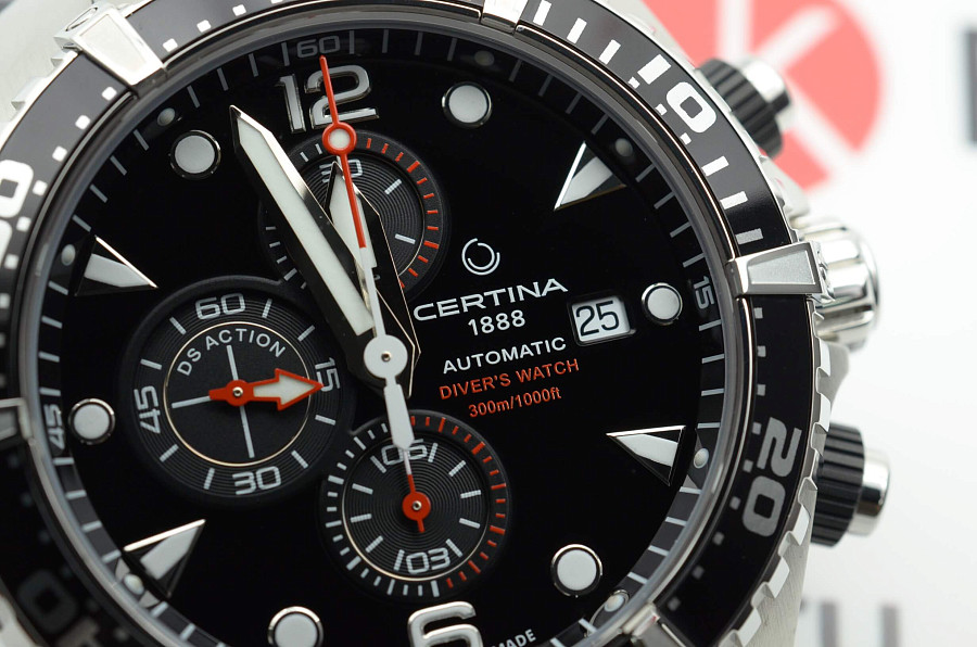 Часы Certina DS Action Diver Chronograph Automatic C032.427.11.051.00 — Швейцария, механические