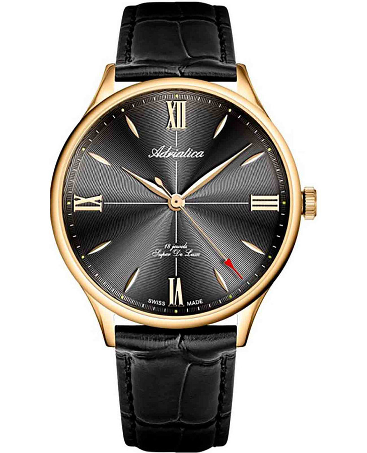 Часы Adriatica Super De Luxe A1230.1266MXL — мужские, черный