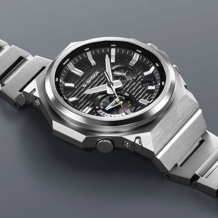 Часы Casio G-Shock G-Steel GST-B1000D-1A — черный, сталь металл карбон