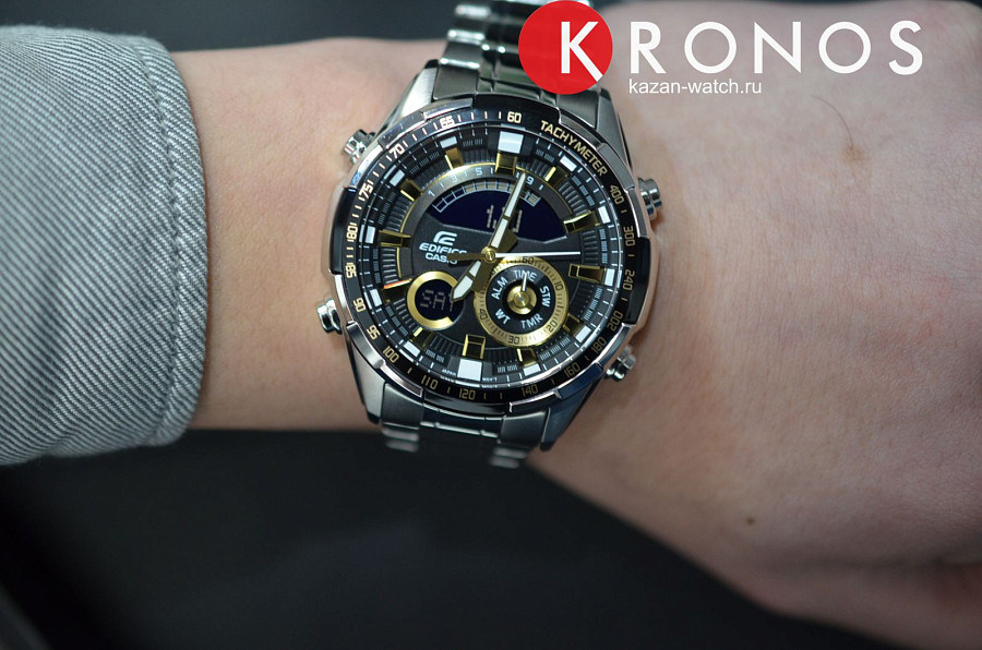 Часы Casio Edifice ERA-600D-1A9 — кварцевые, металл сталь
