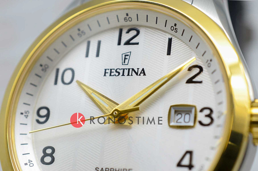 Часы Festina Classics F20027/1 — нержавеющая сталь с ip-покрытием, мужские