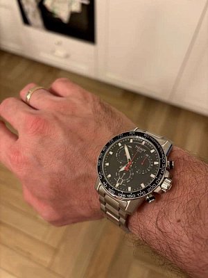 Фото покупателя: Швейцарские наручные часы Tissot SuperSport Chrono T125.617.11.051.00 с хронографом