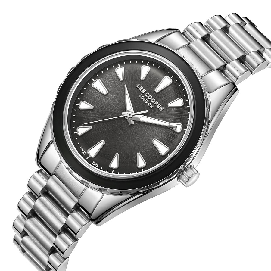Часы Lee Cooper LC08053.350 — кварцевые, металл суперметалл