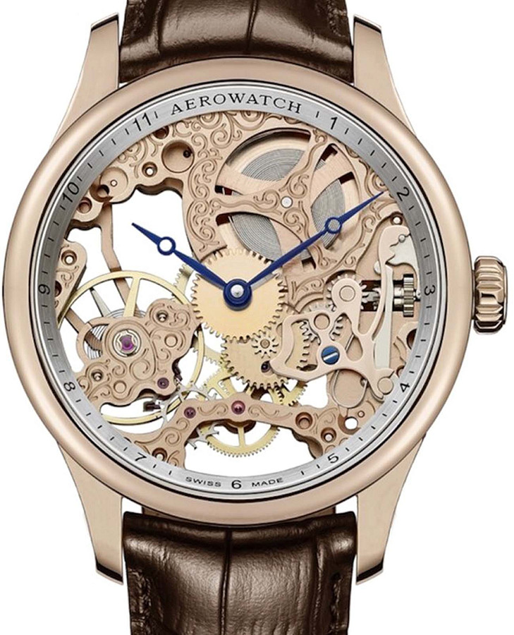 Часы Aerowatch Renaissance 57981 RO01 — механические, сталь металл