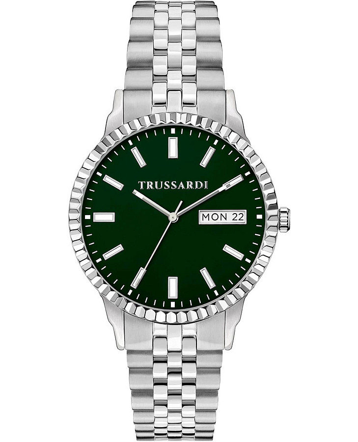 Часы Trussardi T-Bent R2453141010 — мужские, зеленый