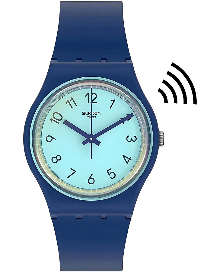 Часы Swatch Gent Swatch Pay! SVHN102-5300 — женские, голубой