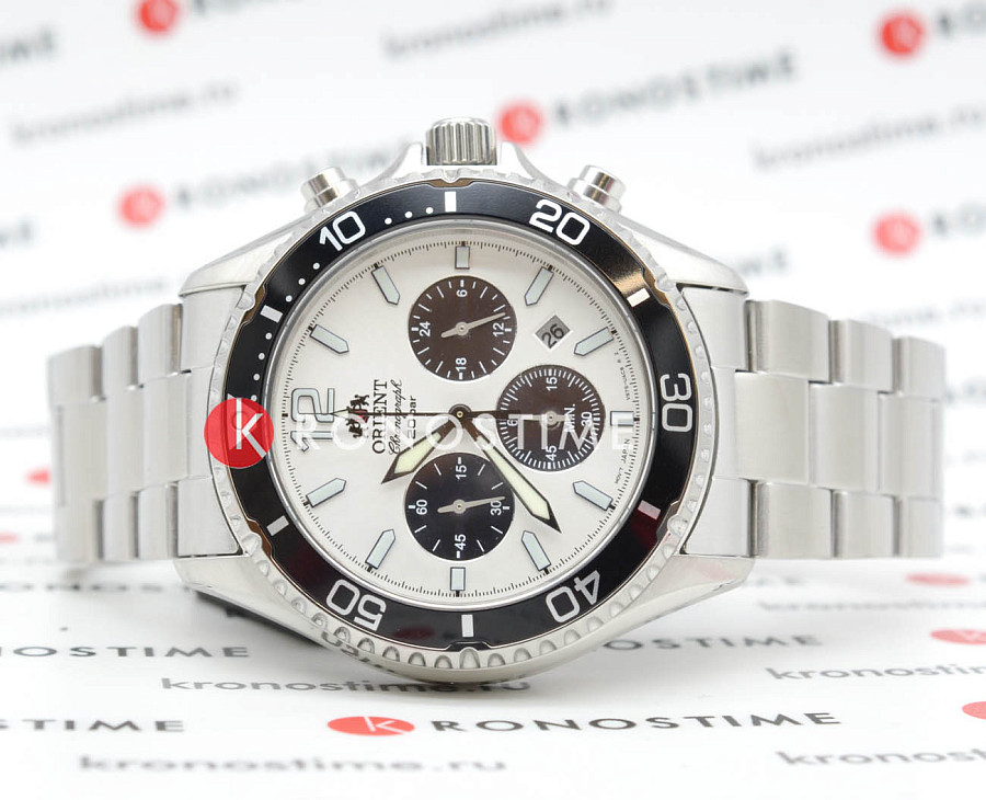 Часы Orient Chronograph RA-TX0203S (RN-TX0203S) — кварцевые, сталь металл