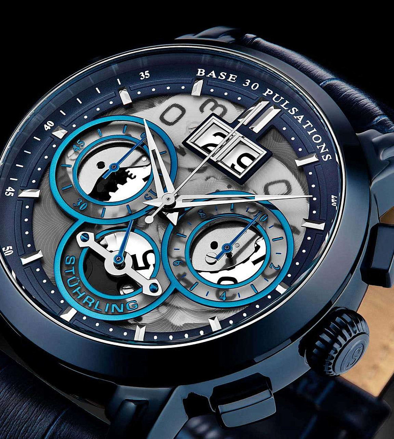 Часы Stuhrling Monaco 392.02 — кварцевые, металл сталь