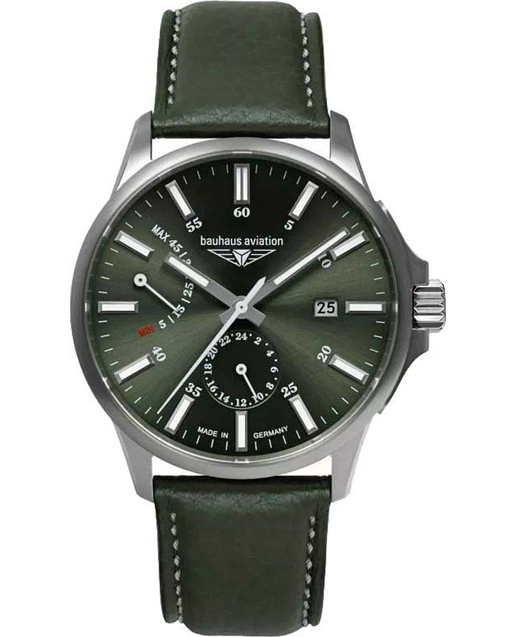 Часы Bauhaus Aviation 28604 — мужские, зеленый