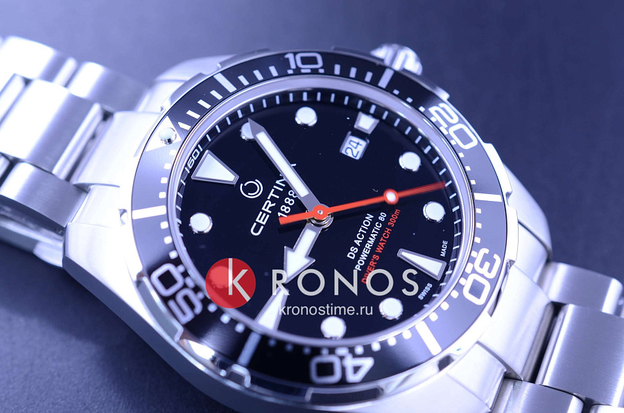 Часы Certina DS Action Diver Powermatic 80 C032.407.11.051.00 — металл сталь, Швейцария