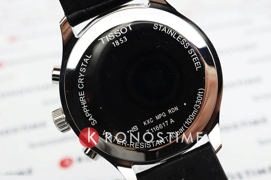 Часы Tissot Chrono XL Classic T116.617.16.057.00 — серый, сталь металл