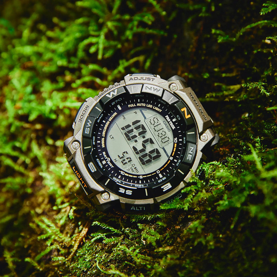 Часы Casio Pro Trek PRG-340T-7ER — пластик, титановый