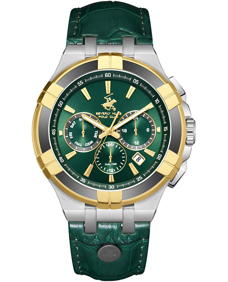 Часы Beverly Hills Polo Club BP3803X.277 — мужские, зеленый