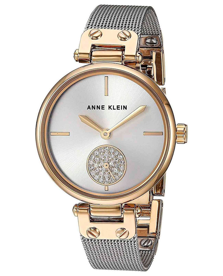 Часы Anne Klein Crystal 3001SVTT — женские, нержавеющая сталь