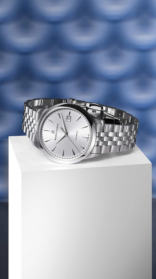 Часы Maurice Lacroix 1975 756007-SS002-130-1 — механические, сталь металл