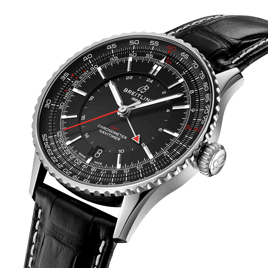 Часы Breitling Navitimer Automatic GMT 41 A32310251B1P1 — механические, сталь
