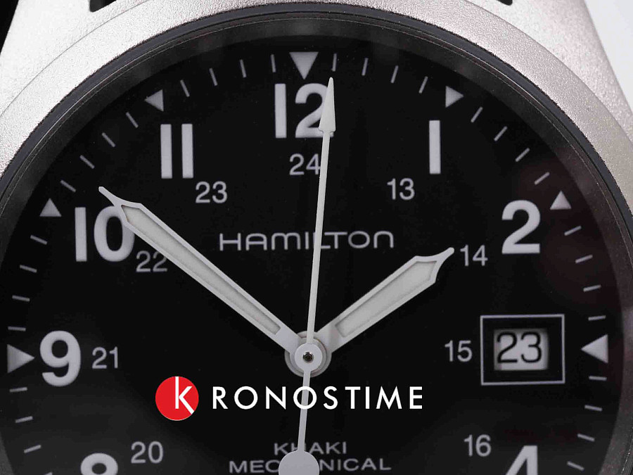 Часы Hamilton Khaki Field Mechanical H69439933 — сталь металл, Швейцария
