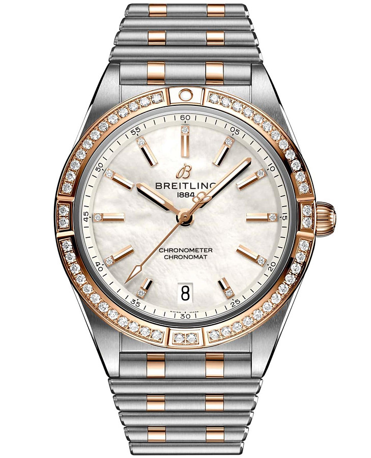 Часы Breitling Chronomat Automatic 36 U10380591A2U1 — женские, перламутровый