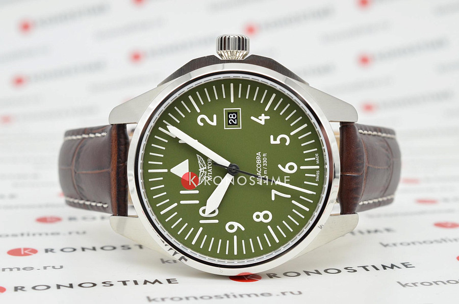 Часы Aviator Airacobra V.1.38.0.319.4 — кварцевые, металл сталь