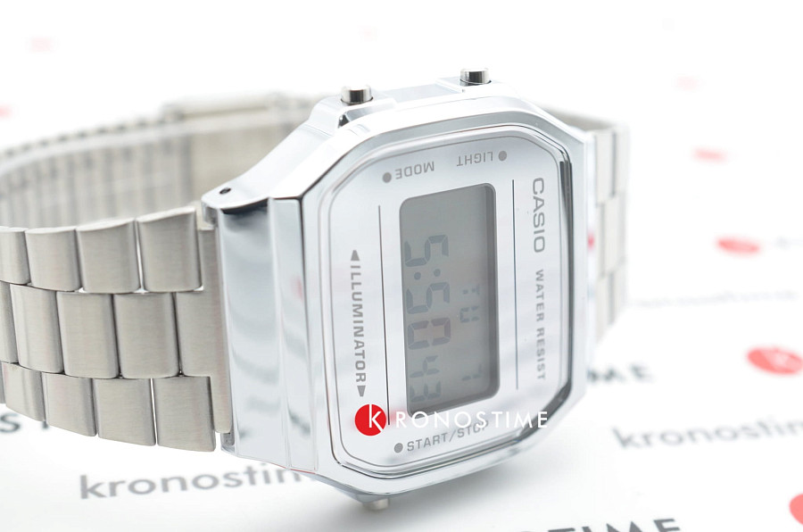 Часы Casio Collection A-168WEM-7 — Япония, кварцевые