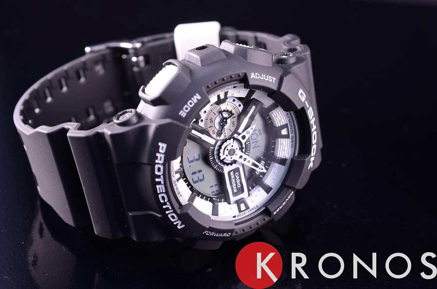 Часы Casio G-Shock GA-110BW-1A — электронные, пластик