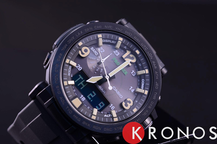 Часы Casio Pro Trek PRG-600Y-1E — пластик сталь металл, Япония