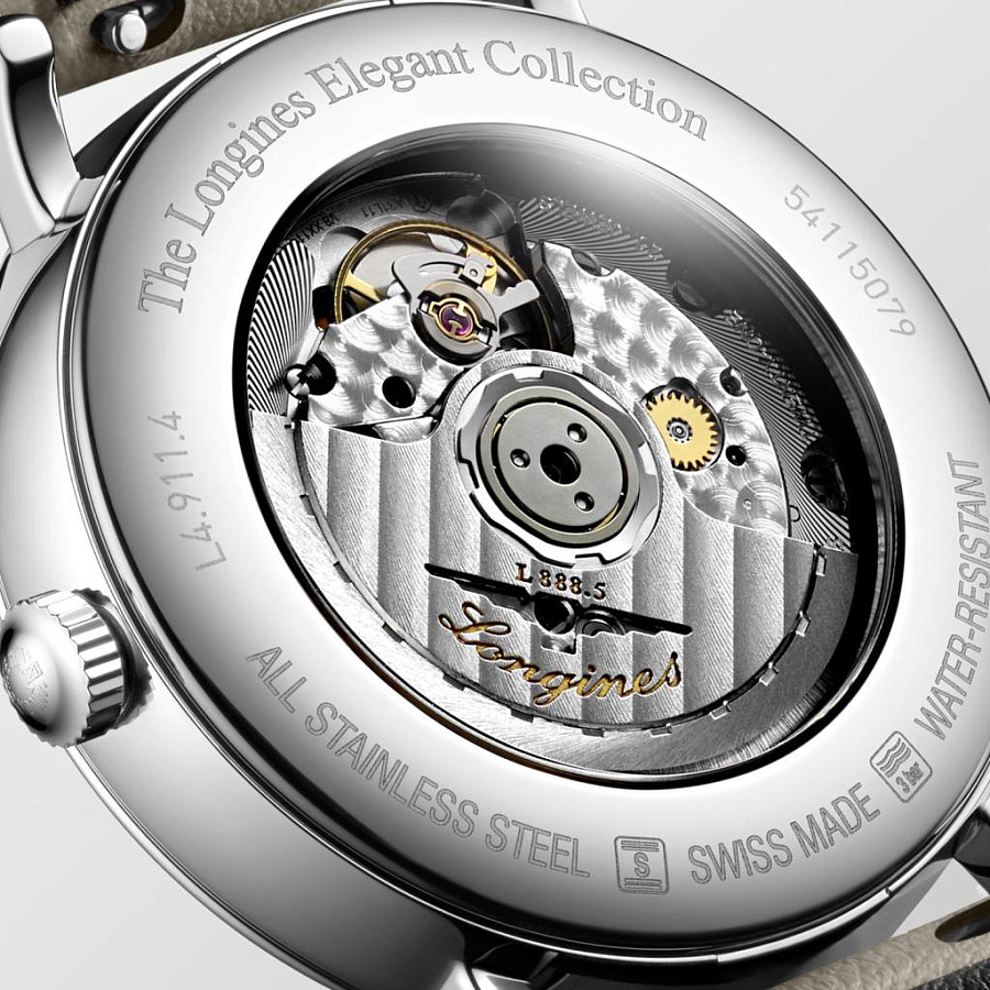 Часы Longines Elegant Collection L4.911.4.11.0 — мужские, кожаный