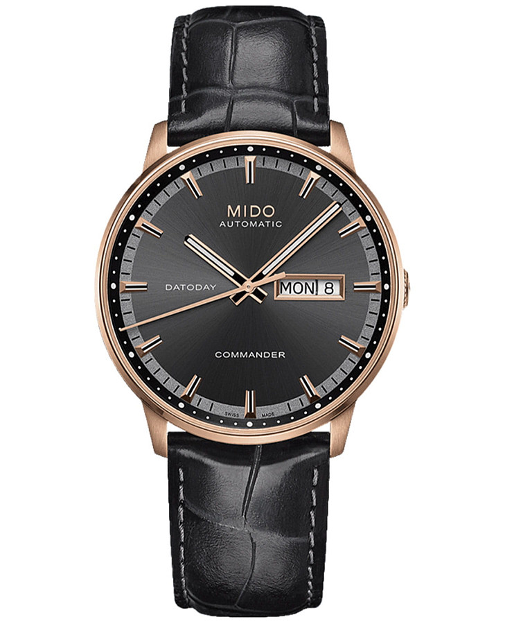 Часы Mido Commander M016.430.36.061.02 — мужские, антрацитовый