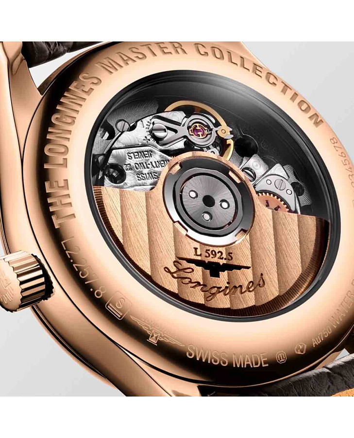 Часы Longines Master L2.257.8.78.3 — женские, кожаный