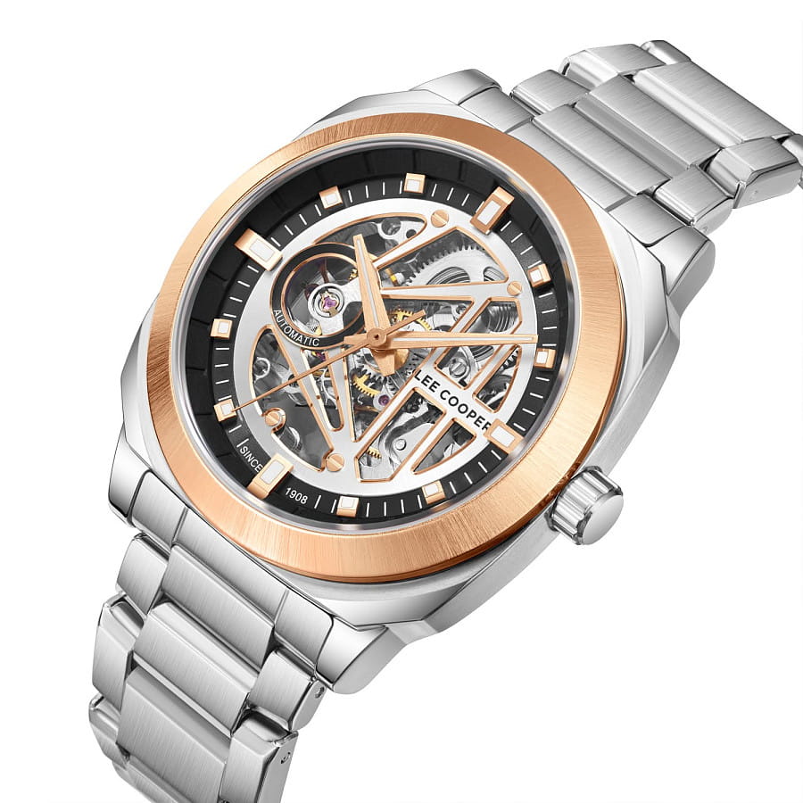 Часы Lee Cooper LC08075.560 — механические, металл суперметалл