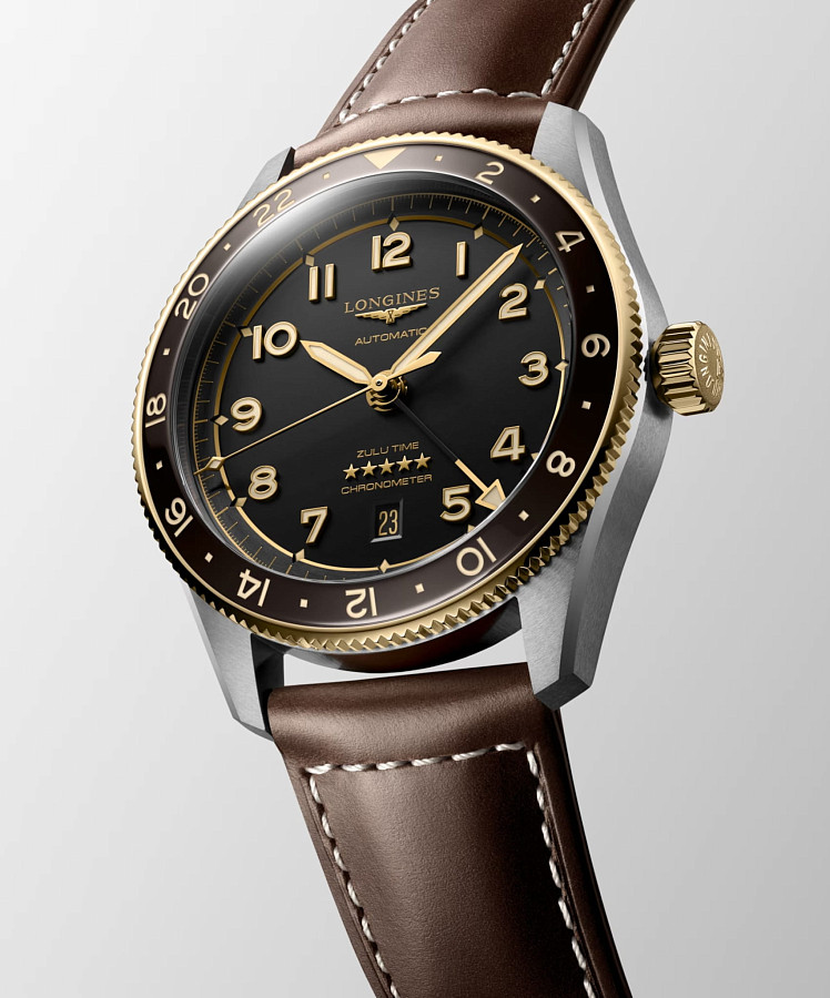 Часы Longines Spirit L3.812.5.53.2 — кожаный, мужские