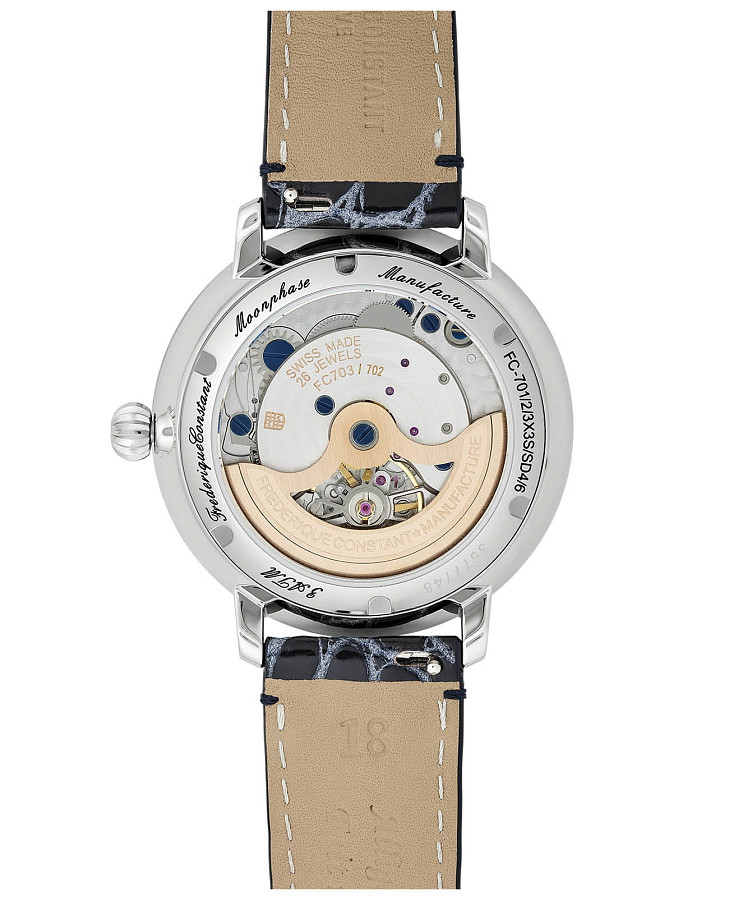 Часы Frederique Constant Slimline Moonphase Manufacture FC-702SD3SD6 — сталь металл, Швейцария