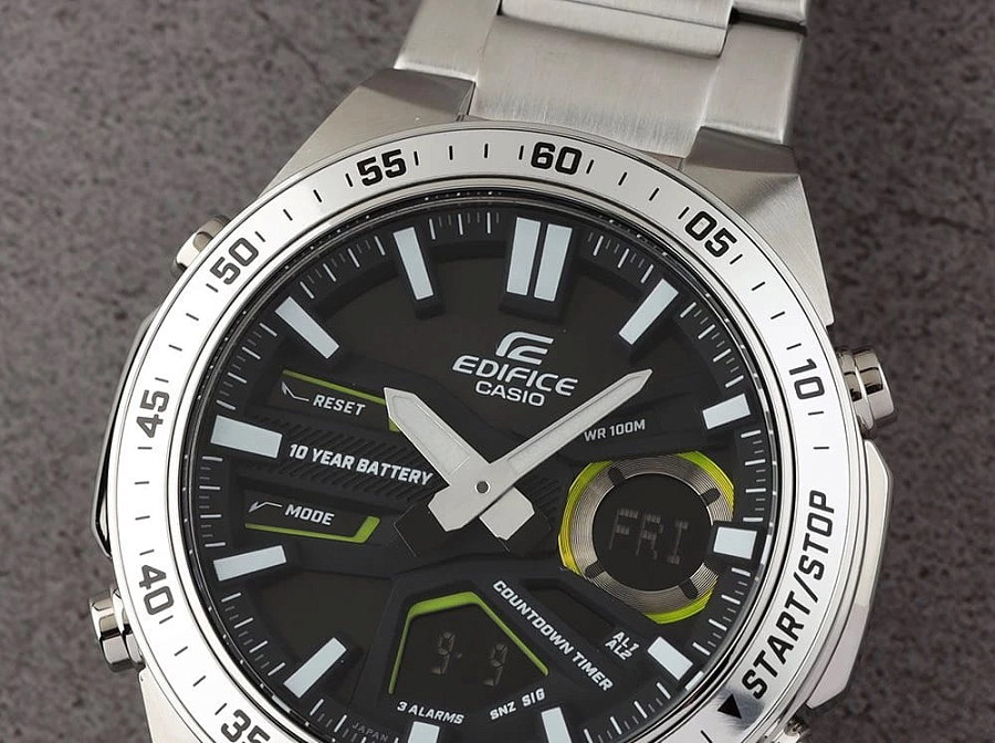 Часы Casio Edifice EFV-C110D-1A3VDF (EFV-C110D-1A3) — мужские, серебристый