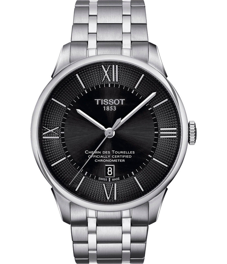 Часы Tissot Chemin des Tourelles COSC T099.408.11.058.00 — мужские, черный