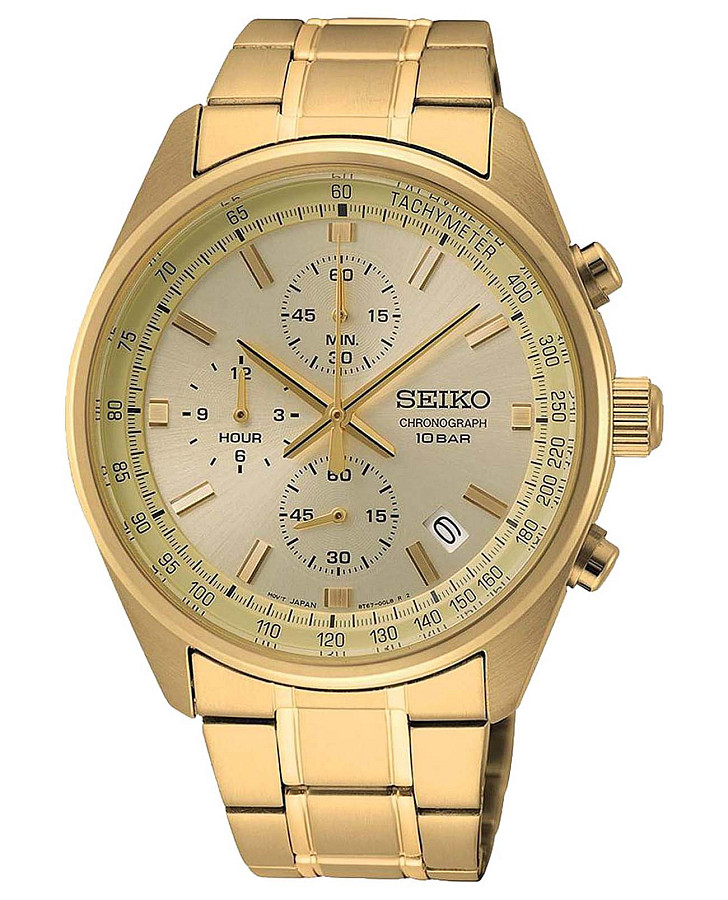 Часы Seiko Conceptual Series Dress SSB382P1 — мужские, золотистый
