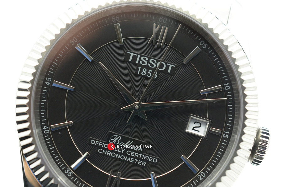 Часы Tissot Ballade Powermatic 80 Silicium T108.408.11.058.00 — черный, сталь металл