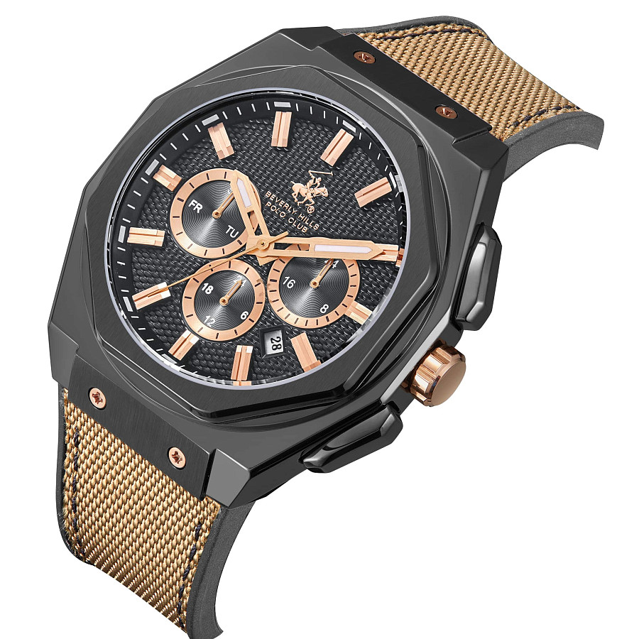 Часы Beverly Hills Polo Club BP3719X.055 — кварцевые, сталь металл