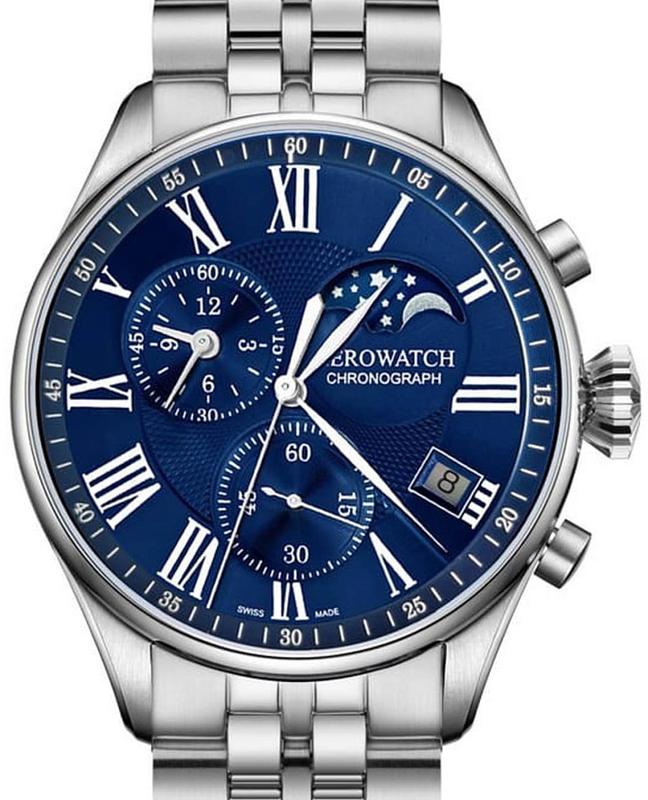 Часы Aerowatch Les Grandes Classiques 78990 AA04 M — кварцевые, сталь металл