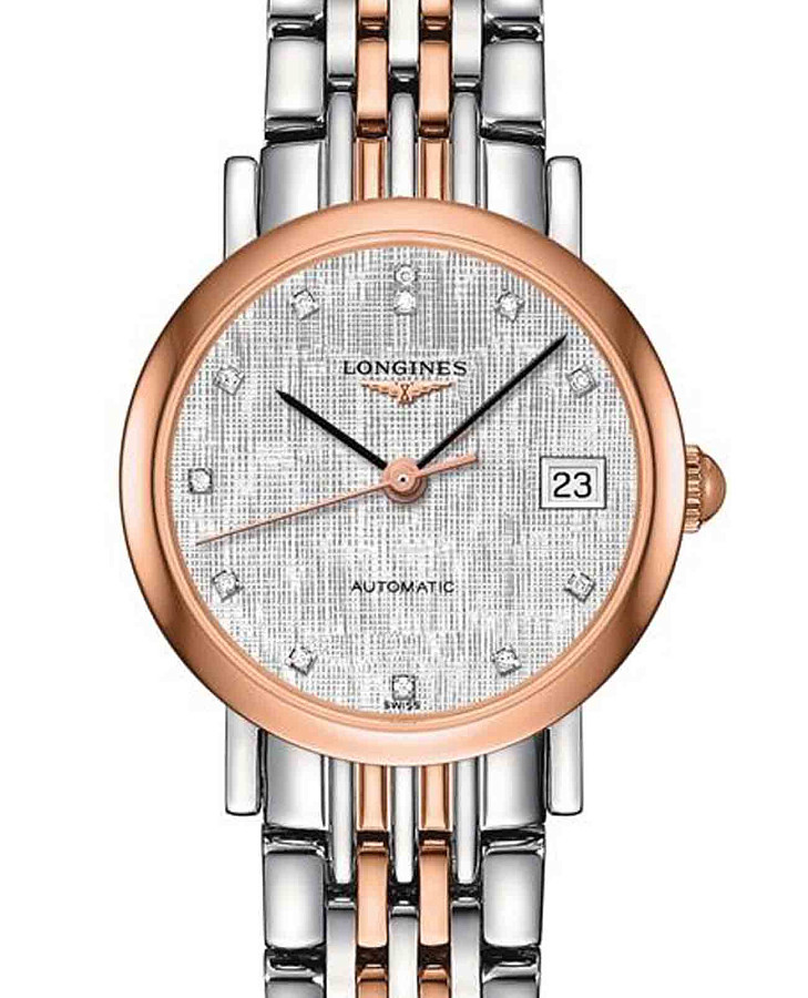 Часы Longines Elegant Collection L4.309.5.77.7 — механические, металл сталь золото