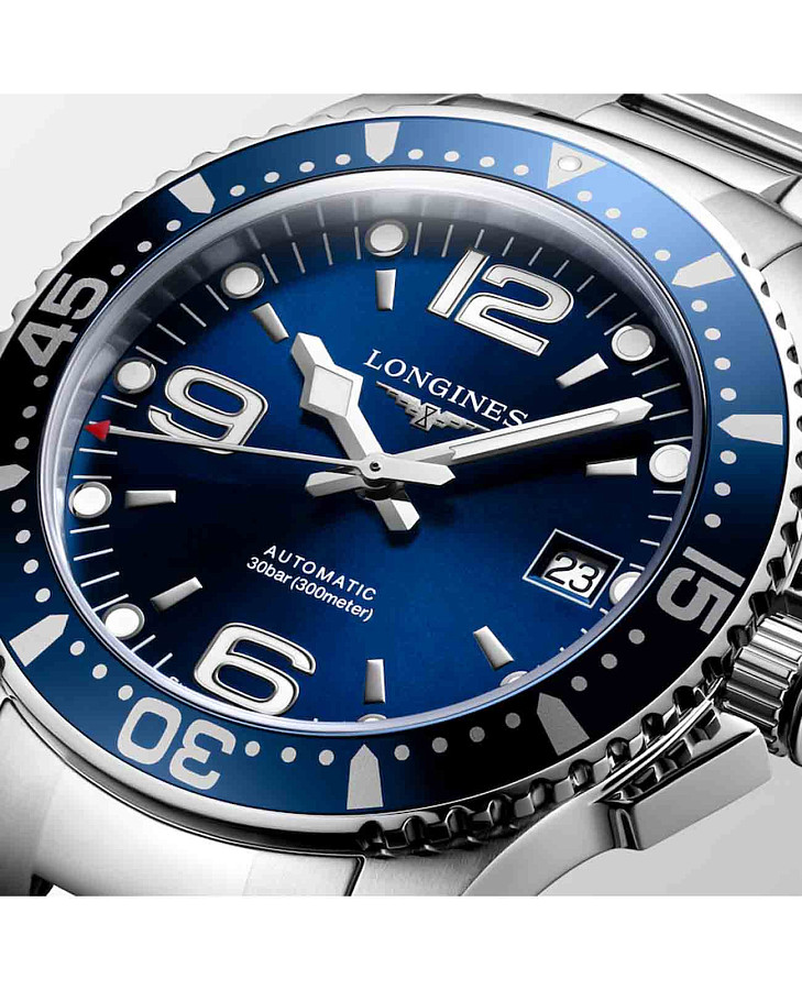 Часы Longines HydroConquest L3.741.4.96.6 — механические, металл сталь керамика