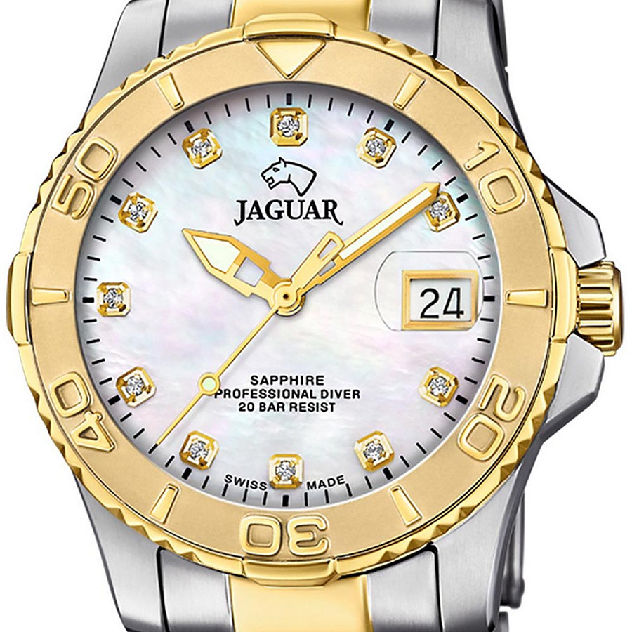Часы Jaguar Couple Diver J970/4 — кварцевые, металл сталь