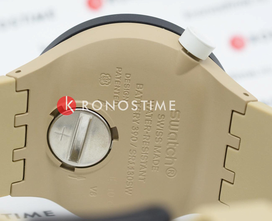 Часы Swatch Big Bold Bioceramic Lacquered SB03C100 — силикон, мужские