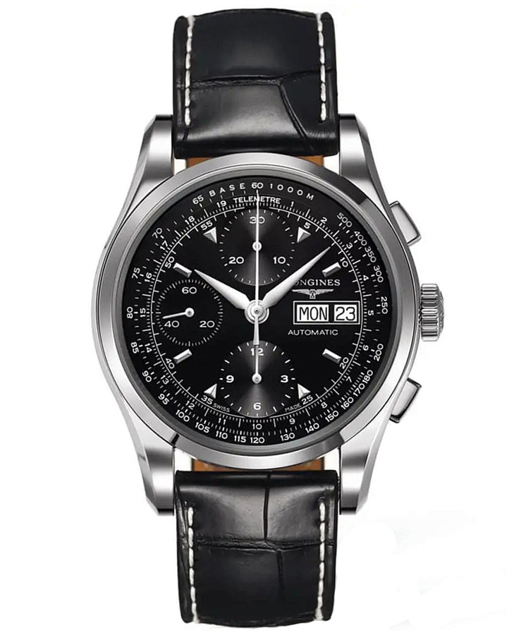 Часы Longines Heritage L2.747.4.52.4 — мужские, черный