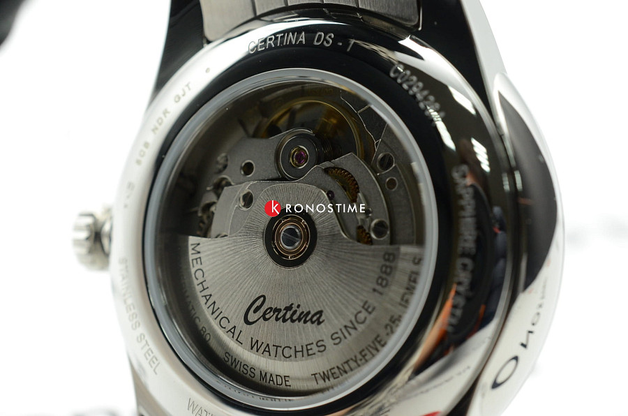 Часы Certina DS-1 Big Date Powermatic 80 C029.426.11.041.00 — синий, сталь металл