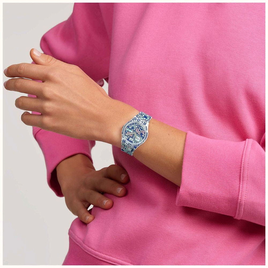 Часы Swatch Gent Biosourced Standart SO28Z702 — силикон, женские