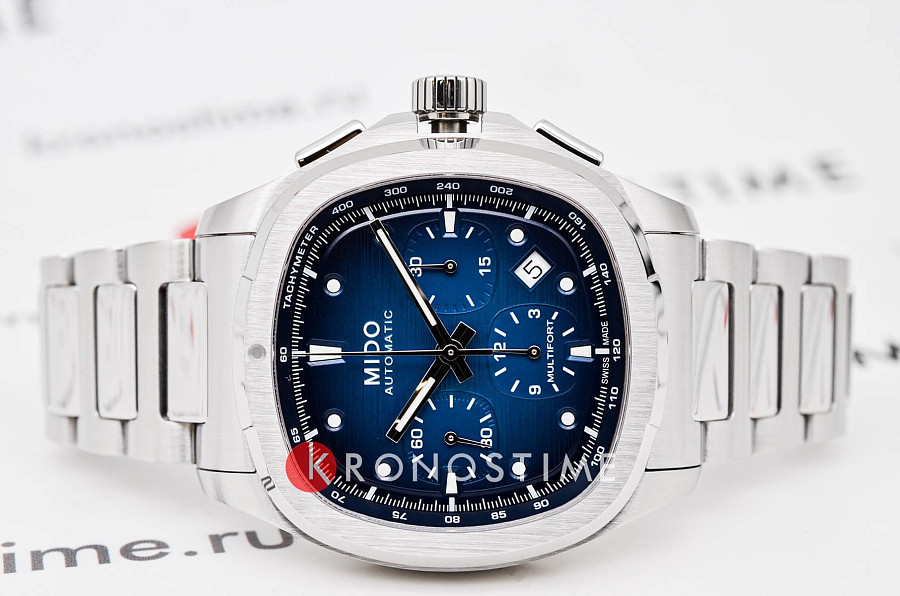 Часы Mido Multifort TV Chronograph M049.527.11.041.00 — механические, сталь металл