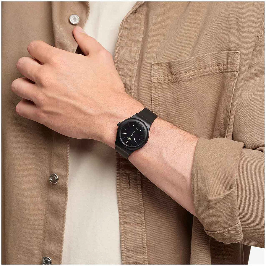 Часы Swatch Sistem51 Biosourced SO30B400 — пластик, биоматериал