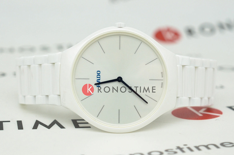 Часы Rado True Thinline R27957022 — кварцевые, сталь металл керамика